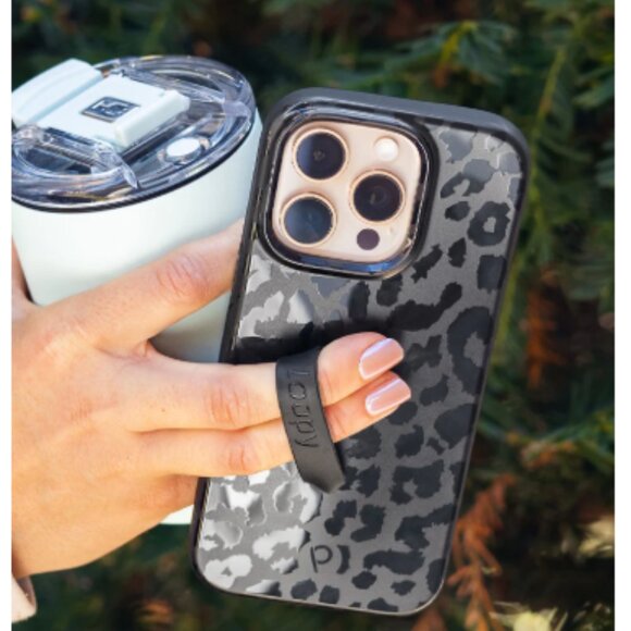 Loopy iPhone 13 Pro Case in Midnight Leopard - Picture 1 of 11